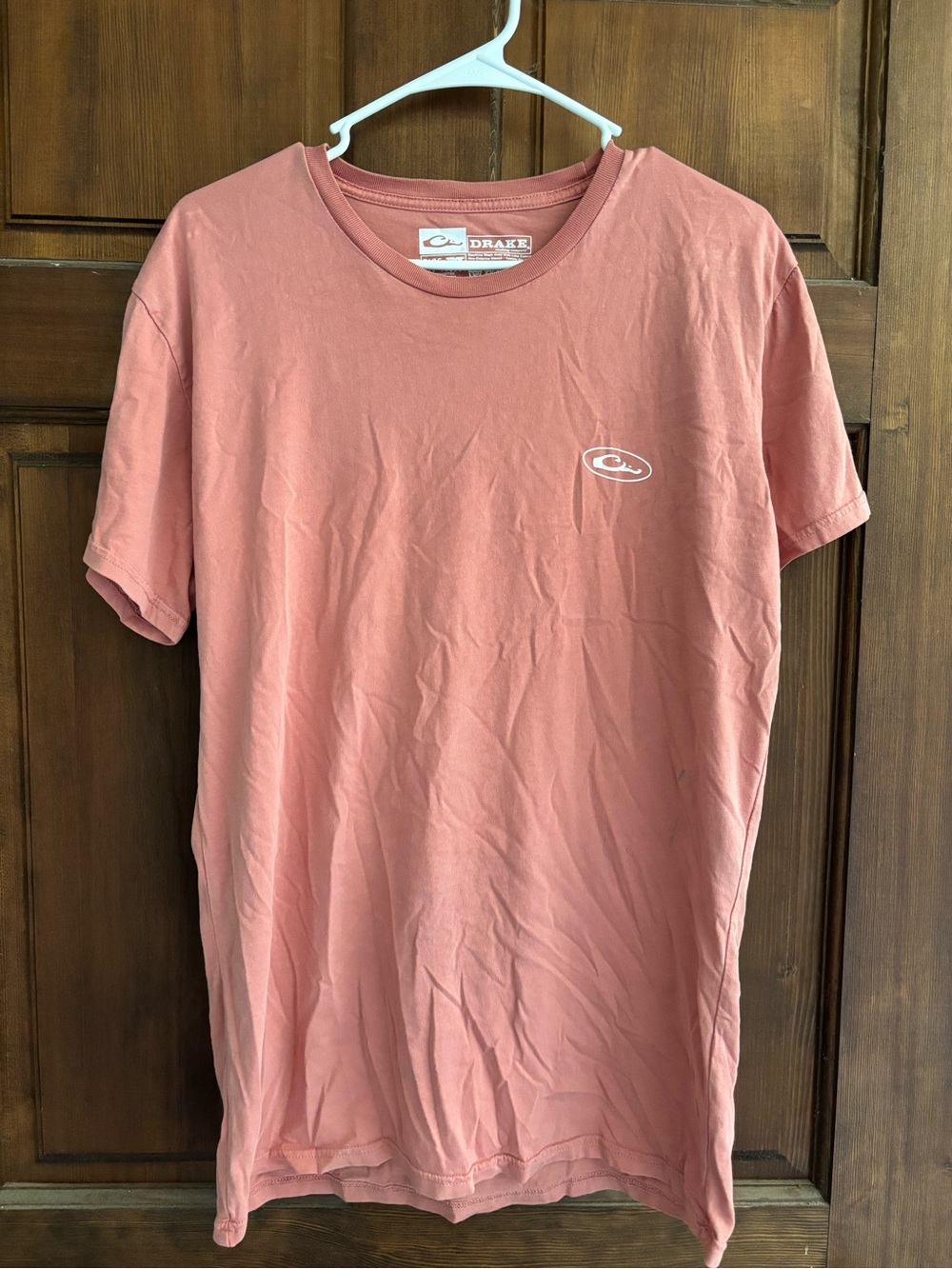 Drake Coral Pink Short-Sleeve Crewneck T-Shirt